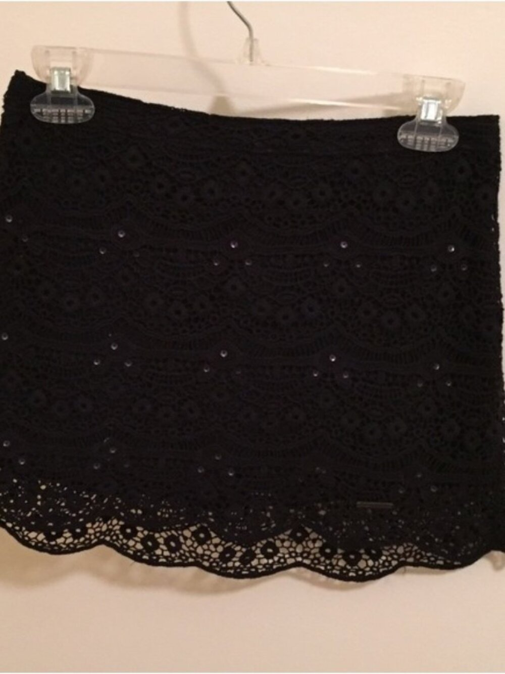 Navy blue mini skirt
